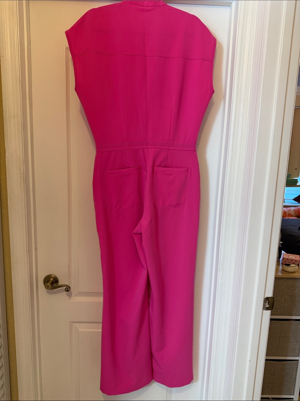 Figs Rapid Response Pink Rafaela Wideleg Jumpsuit- Small - Picture 5 of 6